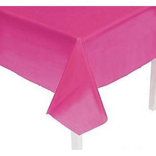 Bright Pink Birthday Christening Tablecover